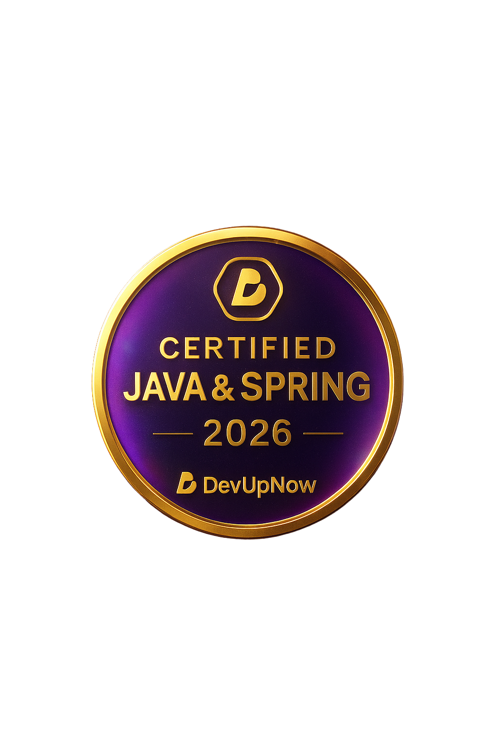 Badge DevUpNow Entretien Ready 2026